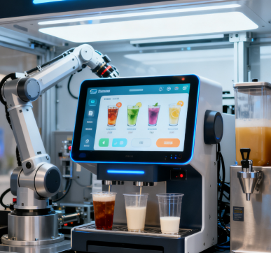 工業(yè)一體機(jī)在自助飲品機(jī)器人中的應(yīng)用